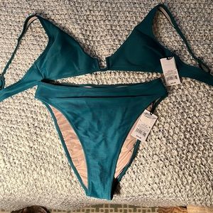 Shade And Shore Medium Green Bikini